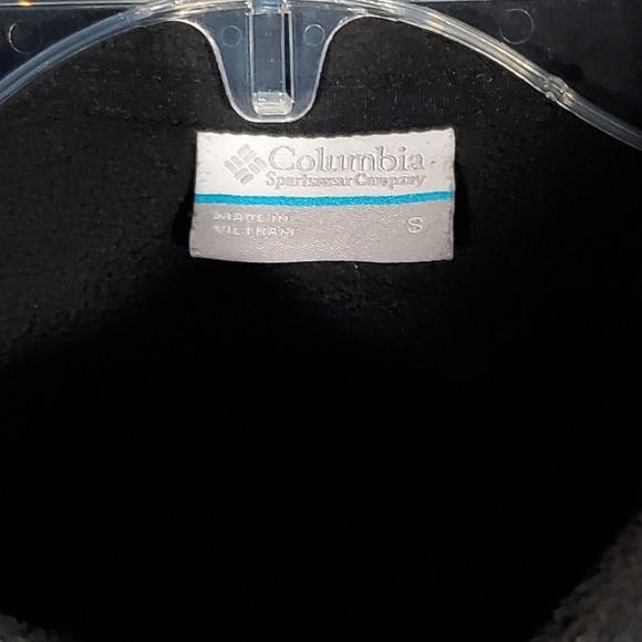 COLUMBIA SPORTSWEAR COMPANY BLACK SOFT SHELL ZIP-UP MOCK NECK JACKET - Picture 3 of 7